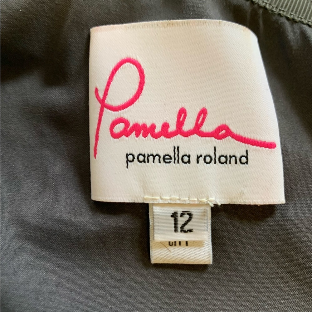 Pamella Roland Silver Sequin One‑Shoulder Dress – Size 12 - Picture 3 of 16